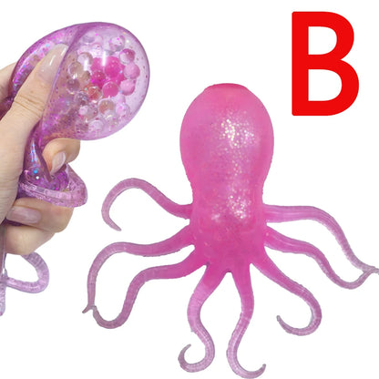 Push Bubble Squish Jellyfish Fidget Toy Super Solid Squish Stress Relief Squeeze Ball for Kids Adults Anxiety Sensory Toy Gift