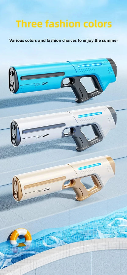 Electric Water Guns for Adults Powerful Squirt Automatic Suction Water Storage Gun Blasters Summer Pool Outdoor Game Toy Gift