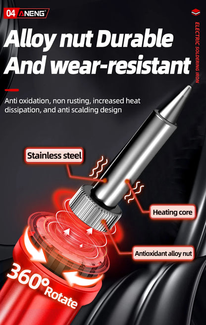 Digital Display Electric Soldering Iron ANENG SL105 Adjustable Temperature EU/220V US/110V Portable Kit Weld Solder Repair Tools