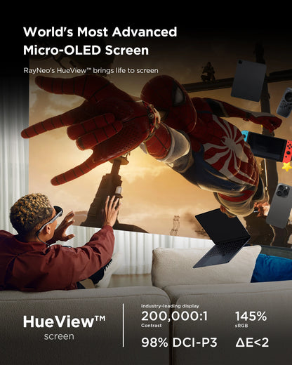 TCL RayNeo Air 4 /Air 4 PRO /Air 3S/2S Inteligentne okulary AR 201-calowy Micro OLED 3D HD Prywatne Kino do telefonu, komputera, konsoli do gier