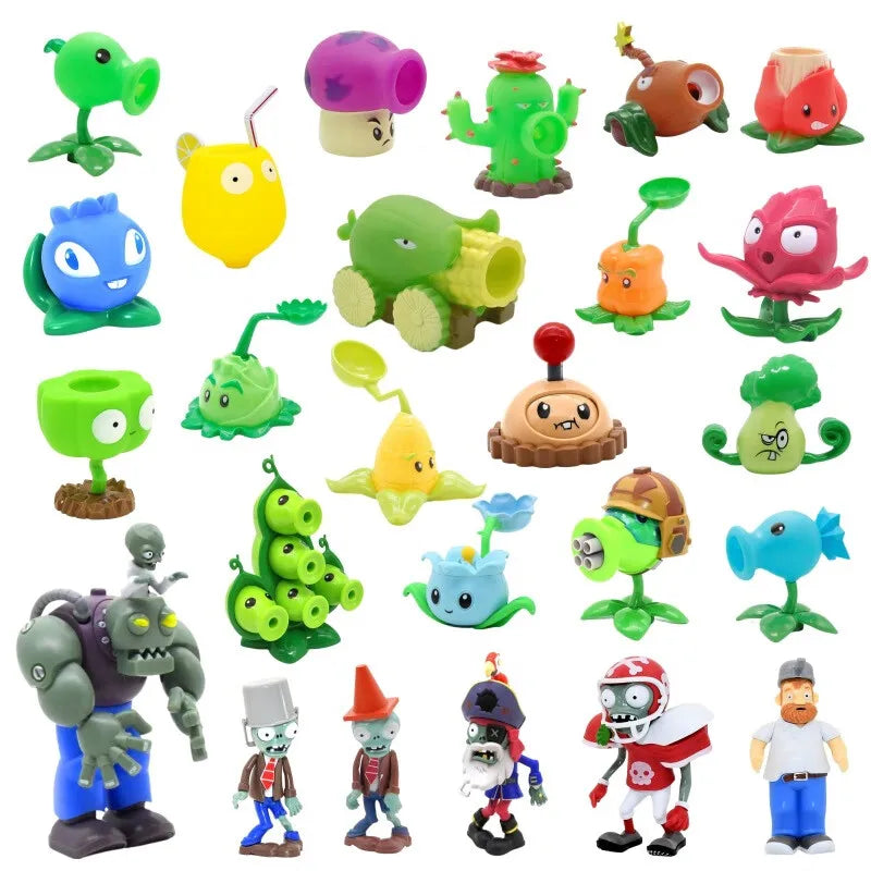 New Large Plants vs Zombies Figures Dr. Zomboss Peashooter Gargantuar Potato Mine Chomper Conehead For Kids Chrismas Toy Gifts