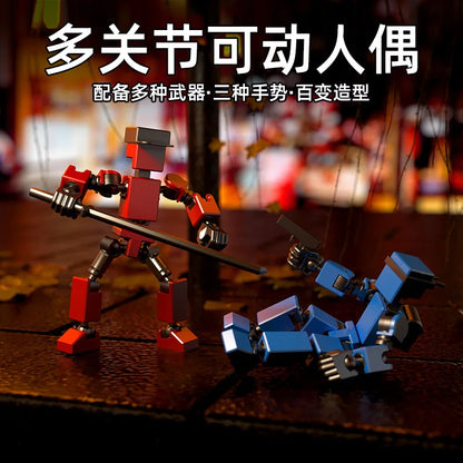 13 Action Figures Toys with Multiple Accessories Mini Action Figure Dummy Robot Assembly Completed Home Desk Decoration