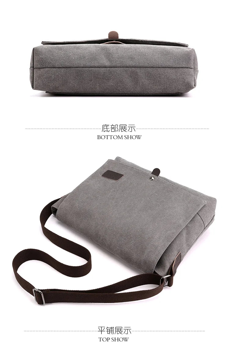 Men's multi-functional shoulder bag, leisure large capacity business travel bag, fashionable storage sling bag