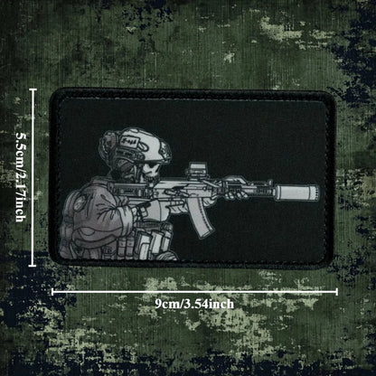 Sight Line Emblem Soldier Design Morale Badge Tactical Army Patches for Clothing Military Backpack Printed Hook and Loop Sticker