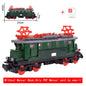 Vintage Dual Cab Train MOC Blocks, Detailed Retro Railway Locomotive, Educational DIY Toy for Train Fans, No Paper Manual