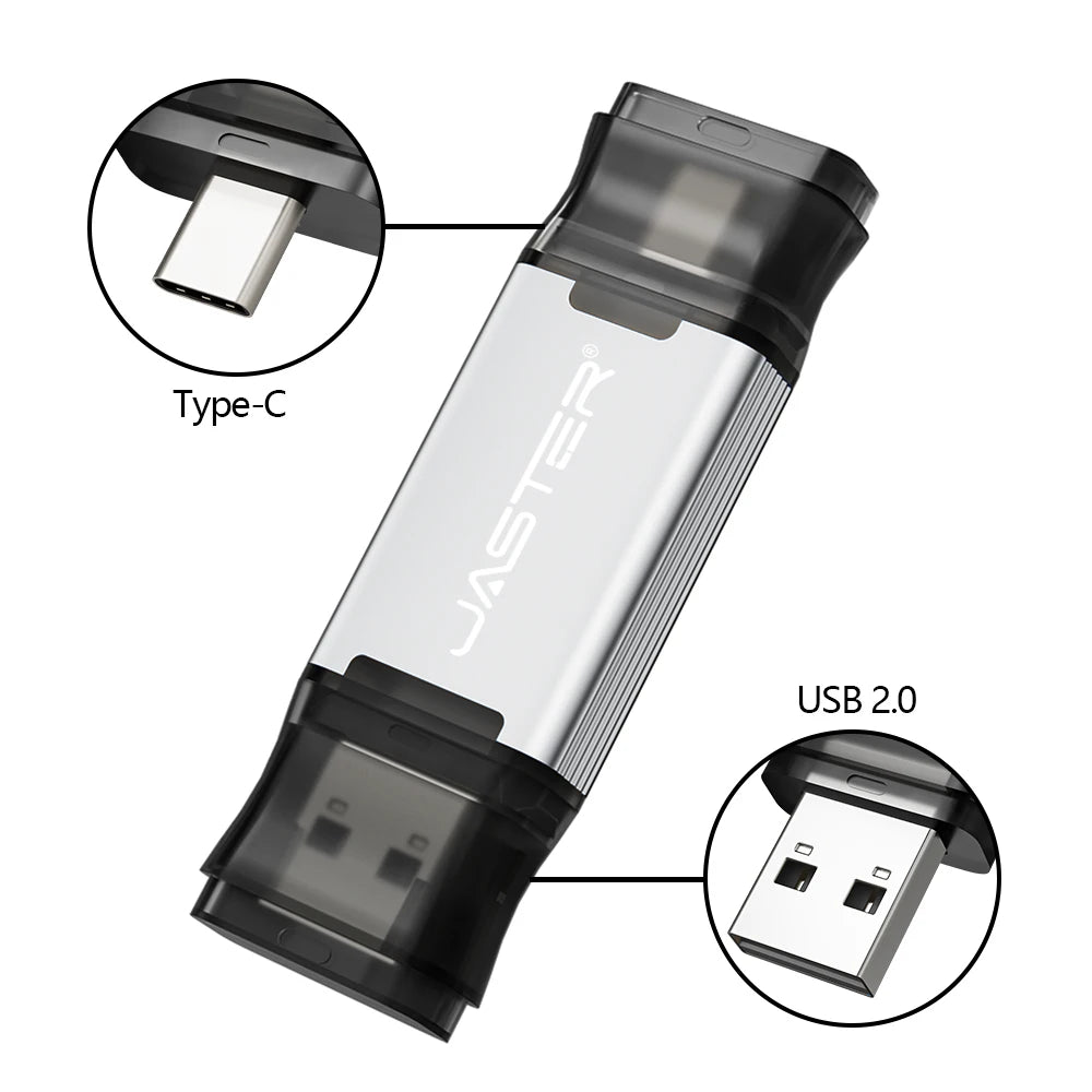 TYPE-C USB Flash Drive 128GB USB-C Memory Stick Business Gift Pen Drive 64GB 32GB Black Blue Golden Pendrive 16GB 8GB 4GB 128MB