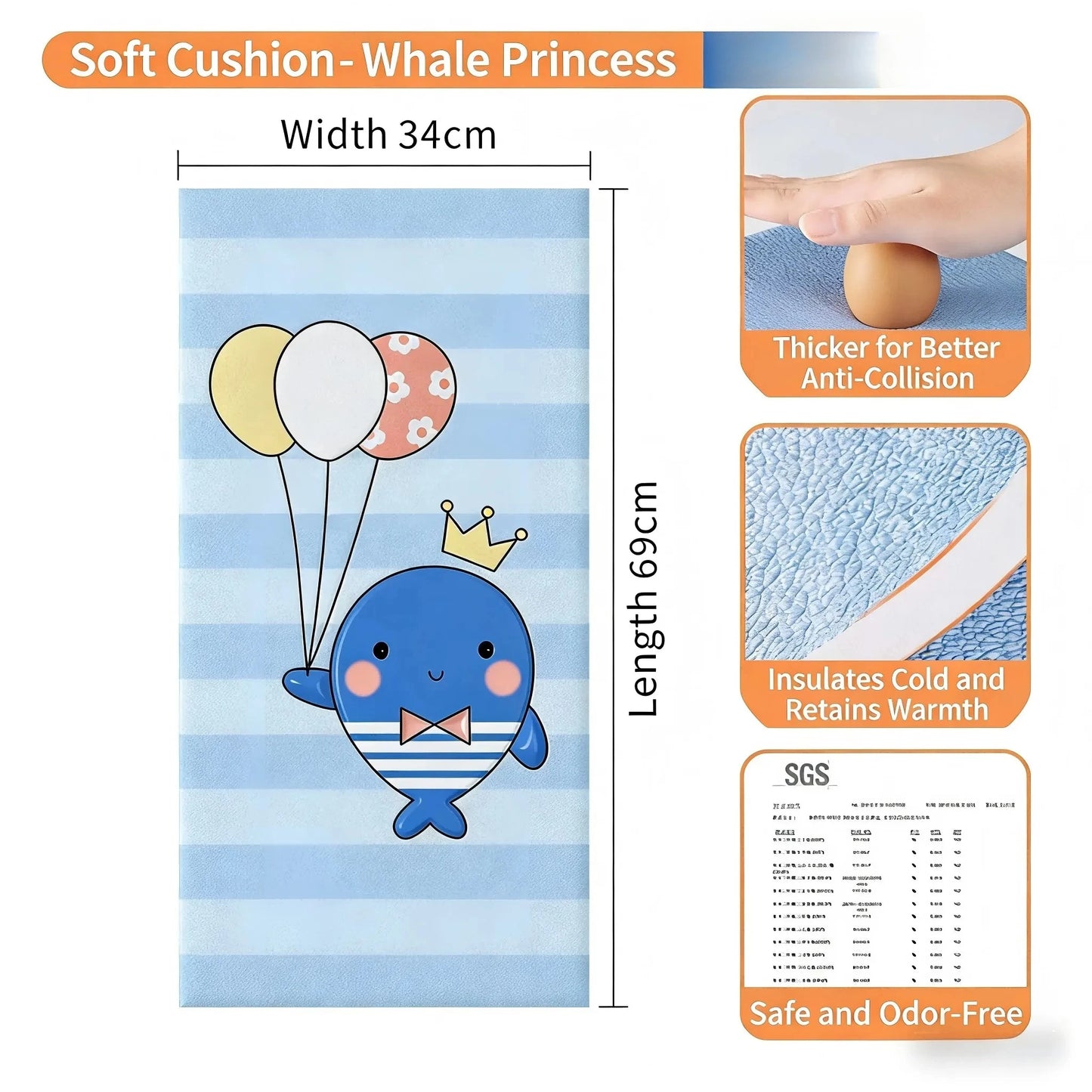 Self-Adhesive Anti-Collision Wall Padding for Kids, Tatami Style Bedside Headboard Cushion, Soft Wall Protector for Bedroom