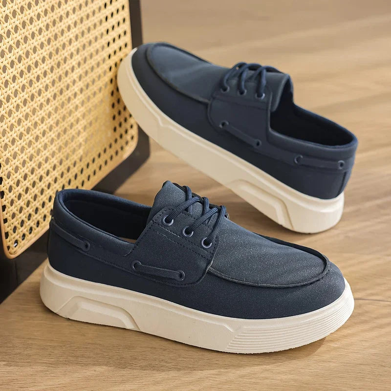Summer Men's Loafers Comfortable Platform Casual Shoes For Men Moccasins Breathable Slip-on Designer Shoes Man Flat Office Shoes