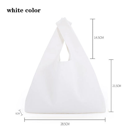 Canvas Cotton bag grocery handbag Foldable Fabric tote bag portable Storage organizer Shopping bag for woman Cloth organizer bag