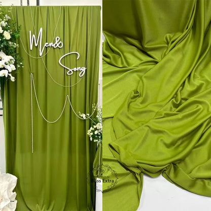 Wide 170cm Soft Stretchy Fabric Wedding Decoration Curtains Cloth Background Drap Handmade DIY Stretch Knitted Material
