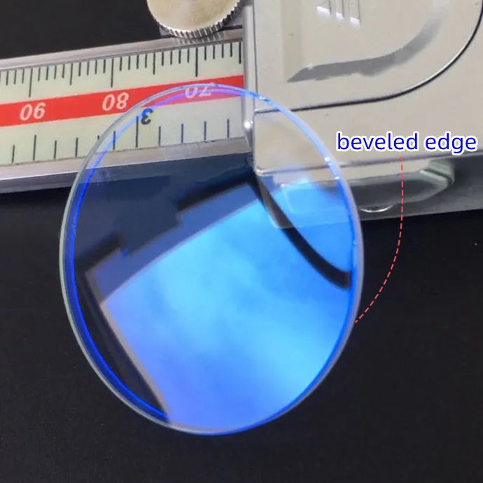 1.5mm Thickness Blue Hue Double Domed Mineral 28mm-37.5mm Diameter Watch Glass Round Crystal Curved Len for Watch Repair YZC216