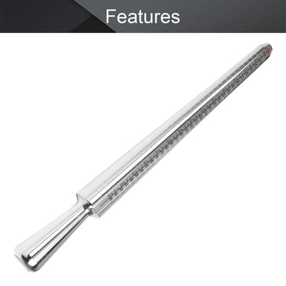 4 Scale Ring Sizer Gauge US/EU/HK/JP Aluminum Alloy Finger Measuring Tool for Jewelry Making Men and Women