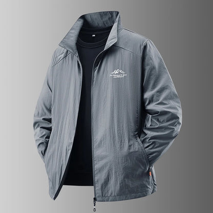 2025 Men's Summer Sun Protection Jacket Ultra-Light Thin Skin-Friendly Breathable UV Proof Fishing Ice Silk Sunscreen Coat