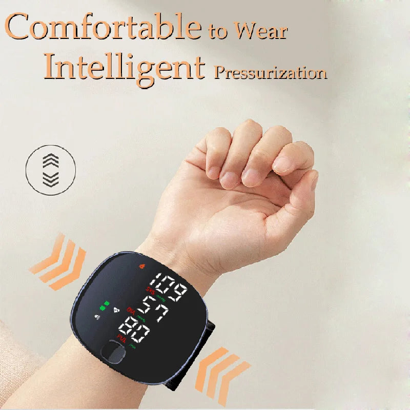 Sphygmomanometer Wrist Type Health Test BP Household instrument Blood Pressure Digital Monitor Heart Rate Health Measurement