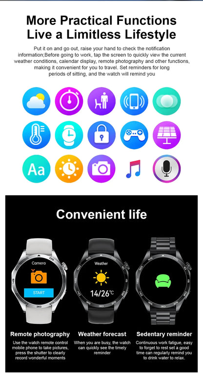 LIGE Micro Physical Examination ECG Smart Watch Men Bluetooth Call Heart Rate Blood Pressure Oxygen Health Smartwatch 2025 New