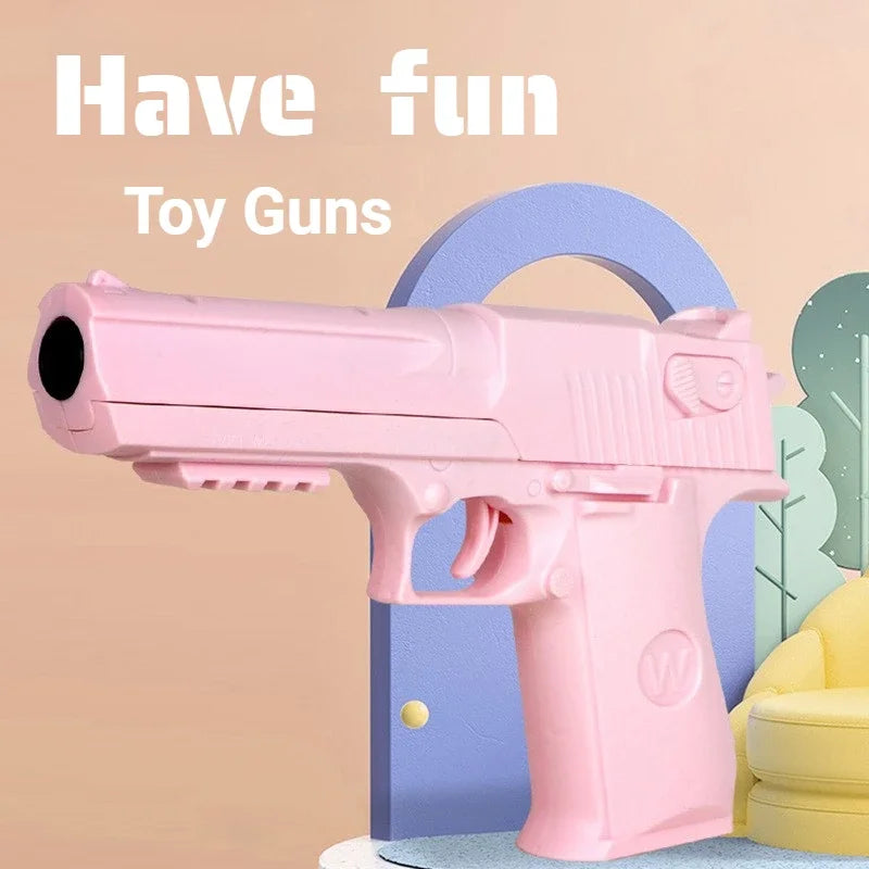 Children Toy Guns Plastic Pistol Manual Handgun Toy Foam Dart Blaster Shooting Model Launcher Kids Outdoor Games Toy Guns Gift