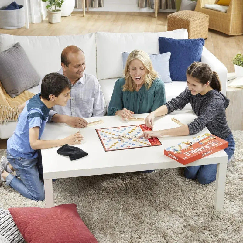 Scrabble Board Game, Classic Word Game for Kids Ages 8 and Up, Fun Family Game for 2-4 Players, The Classic Crossword Game