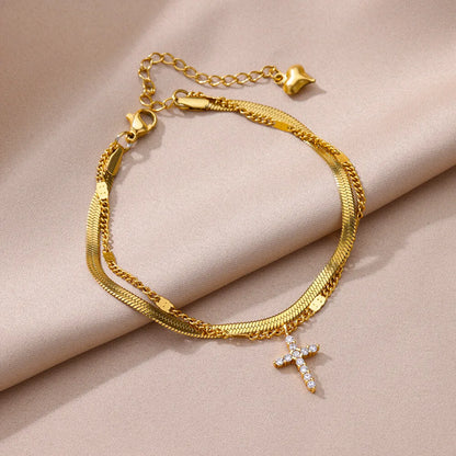 Stainless Steel Imitation Pearl Anklets for Women Gold Color Chain Ankle Bracelet Anklet Summer Beach Jewelry Accessories Gift