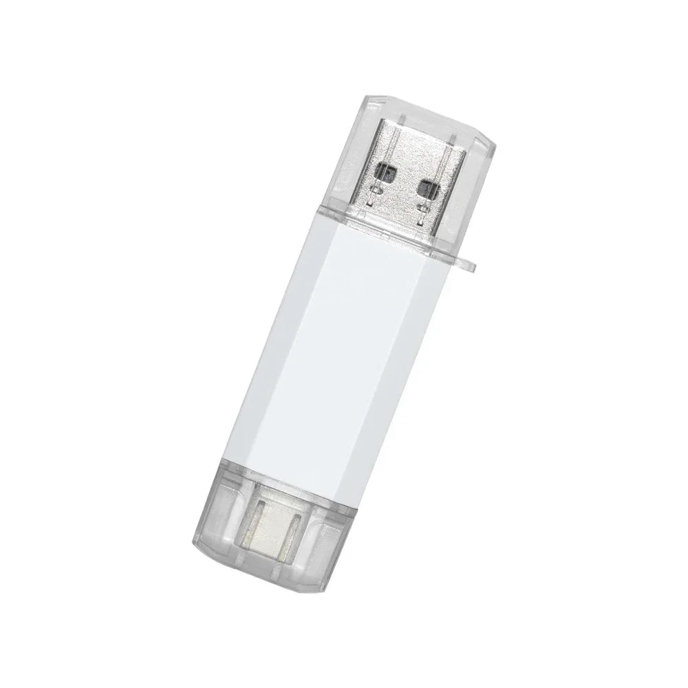 Type C USB 2.0 Flash Drives128GB 2 in1 PenDrive 64GB Multifuncional Memory Stick16GB U Disk16GB Waterproof Flash for Smart Phone