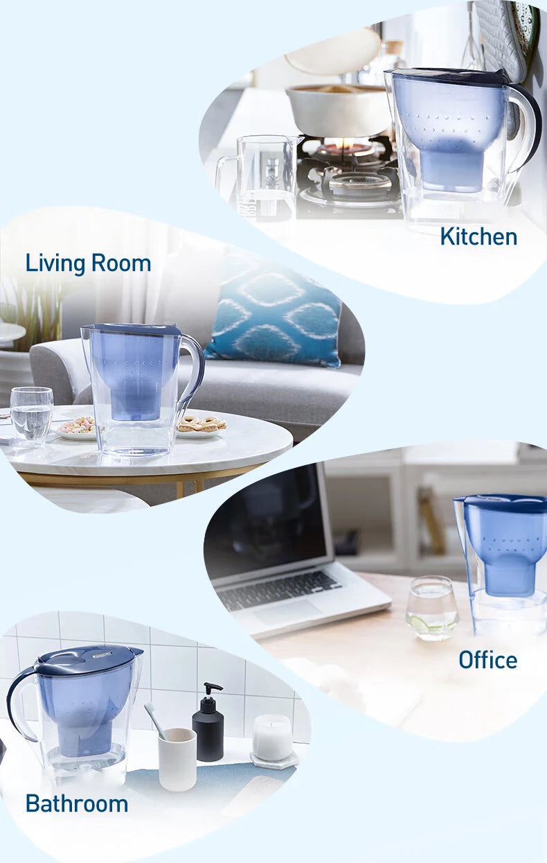 BRITA Oczyszczacz wody 3.5L Domowy dzbanek filtrujący wodę z wkładem filtrującym Dzbanek filtrujący wodę Seria Marella Ocean