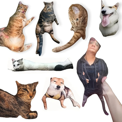Customized pet pillow DIY double-sided animal print,polyester mini cat and dog pad,perfect for sofa chair,car bedroom decoration