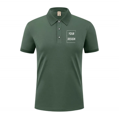 2025 Summer Causal Polo Shirt Custom Logo Printed Text Picture Brand Embroidery Personal Design Breathable Men And WomenTops