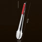 Stainless Steel Food Tongs Pastry Meat Barbecue Clip Anti-Scald Tongs Frying Fish Spatula Clip Bread Clip Household Kitchen Tool