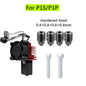 For Bambu Lab P1S Hotend Complete Assembly Upgrade Hardened Steel Extruder Kit For X1 X1C P1P P1S Fan Nozzle X1 Carbon Hot End