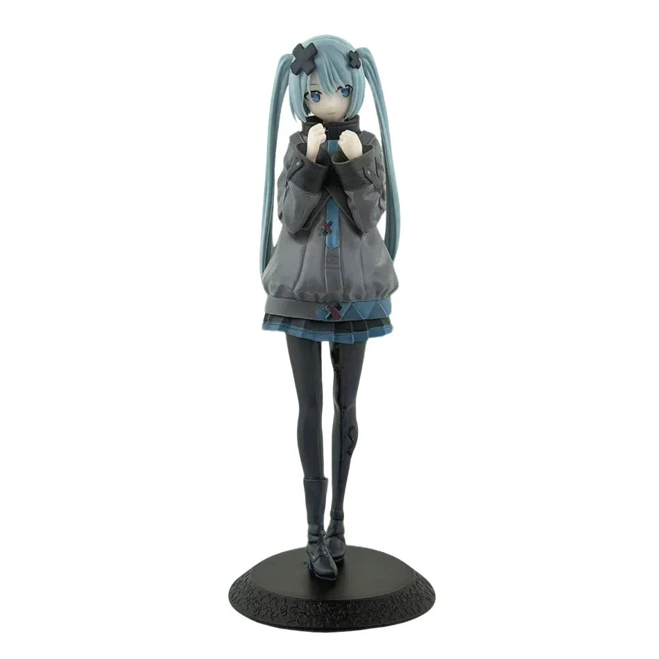 Hot sale 11-21cm Desktop Cute Hatsune Miku Kwaii Style Anime Figure Toys PVC Model Collector Doll Birthday Gift