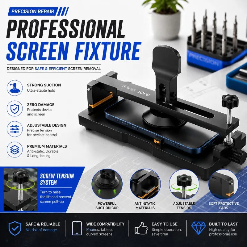 iFixes iCF6 Universal Phone Screen Opener Clamp Damage-Free Design for All Mobile Phone Models