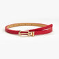 PU Leather Women Thin Belt Simple Solid Color Versatile Pin Buckle Thin Belt Dress Decoration Women Designer Belts NXD00