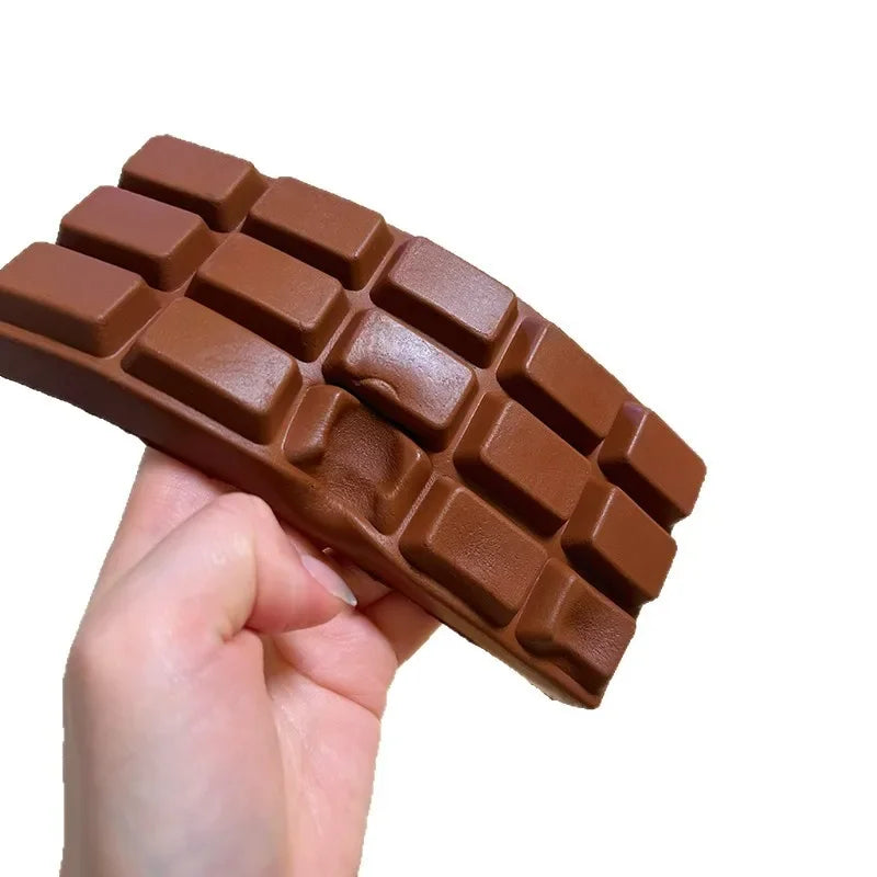 1/3PCS Simulated Chocolate Squishy Squeeze Toy PU Soft Slow Rebound Fidget Toys Stress Relief Sensory Squeeze Toys@