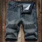 2026 Summer Shorts Jeans Men Denim Pants Stretch Dark Blue Fashion Design Men's Jeans Slim Straight Male Short Jeans Hombre
