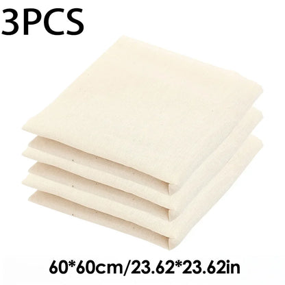 Reusable Nut Milk Cloth Bag Strainers Unbleached Natural Cotton Cheesecloth Cheese Yogurt Tofu Filter Kitchen Fine Mesh Strainer
