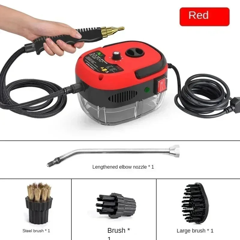2500W Handheld Steam Cleaner High and Temperature Air Conditioner Kitchen Hood Car Steam Clean Machine Floor and More Cleaning