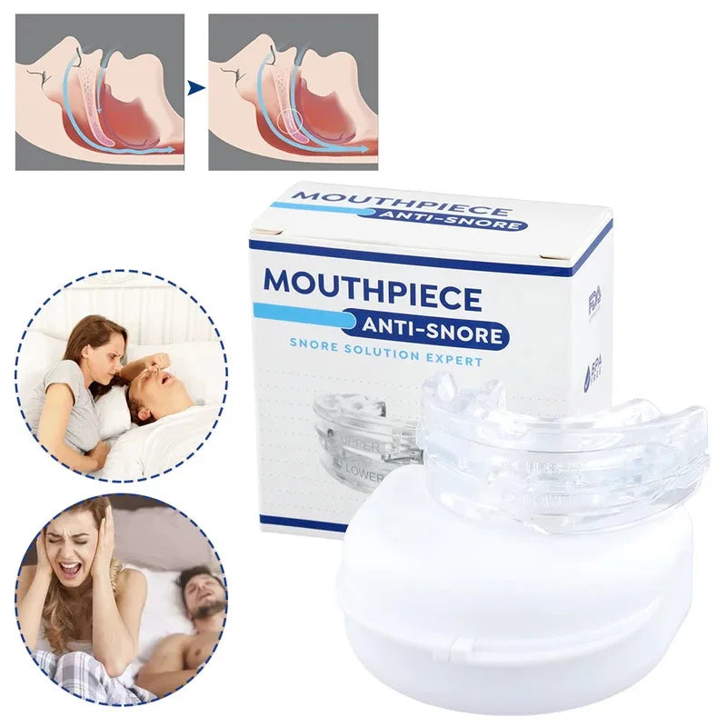 Anti-Snoring Mouth Guard, Adjustable Mouthpiece - Night Time Teeth Mouthguard & Sleeping Bite Guard for Bruxism and Stop Snoring