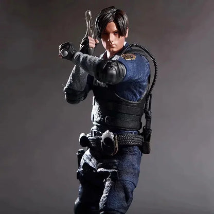 Action Figure 32cm Leon Kennedy Jill Valentine Zombie Hunter Anime Desk Decoration Gk Statue Toys Gift