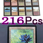 216 Pcs Black Core Cards P9 Dual Land Fetch Land Shock Lands  Proxy Cards