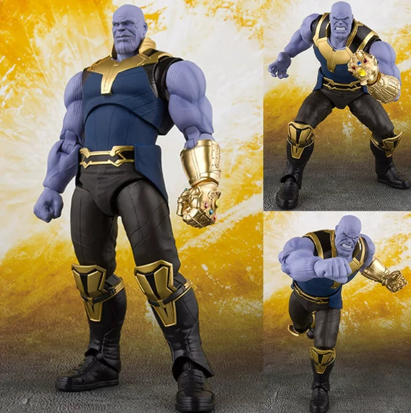 New In Stock Movie Marvel Heroes Avengers: Thanos Mobile Action Figure Model Desktop Ornament Holiday Surprise Gift For Fans
