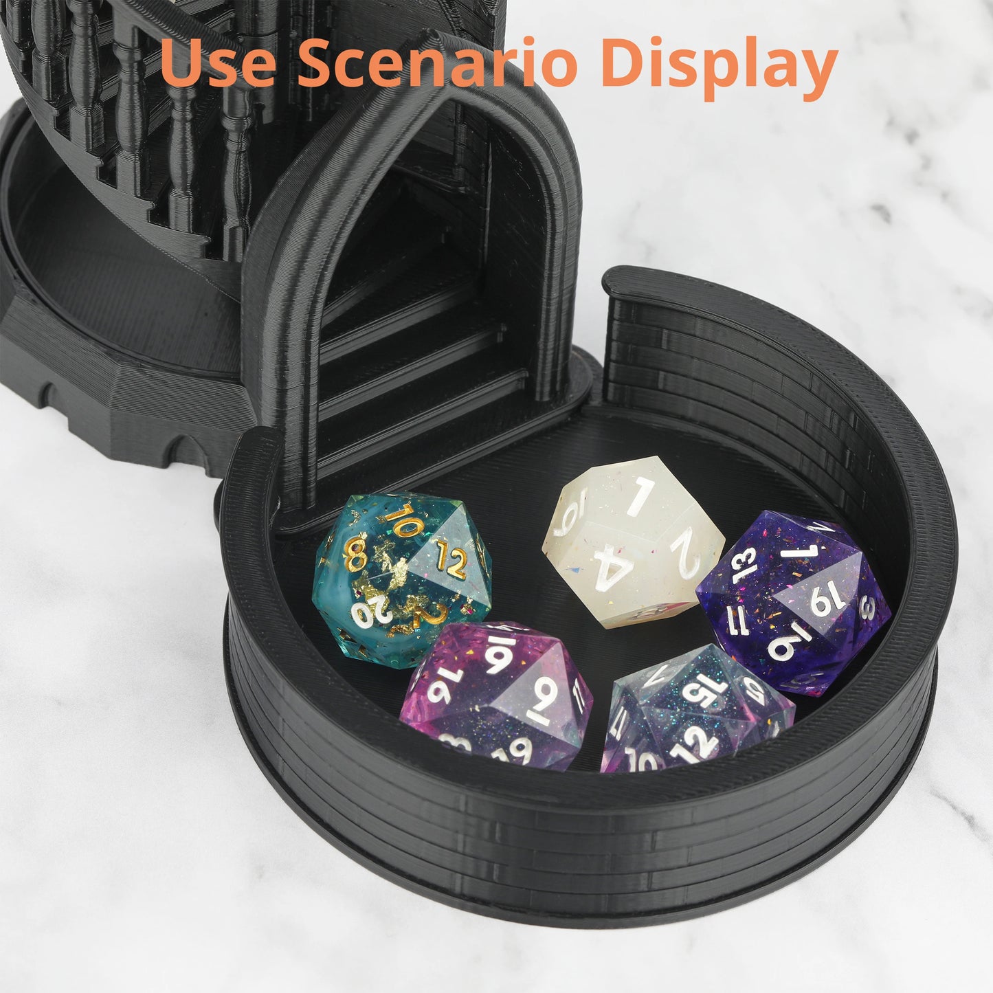 Dice Tower, RPG Collectible for Roleplaying Tabletop Games, Delivers Random Rolls Atmosphere to Every Session
