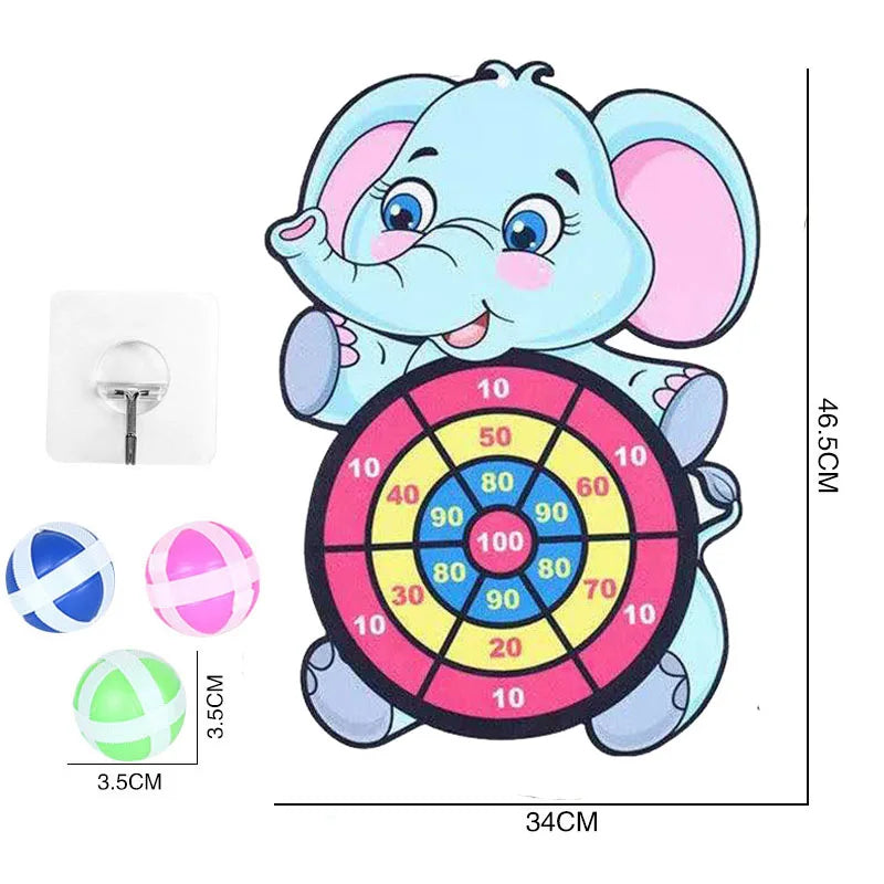 Sticky Ball Dart Board Target Sports Game Toys For Children Outdoor Party Toys Target Sticky Ball Throw Educational Board Games