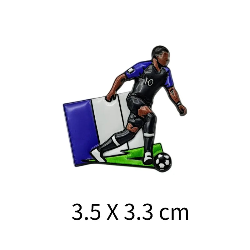 2026 USA Canada Mexico Football Pin Badge Cartoon Alloy Unisex Soccer Player Souvenir Brooch DIY Clothes Bags Hat Scarf Jeans