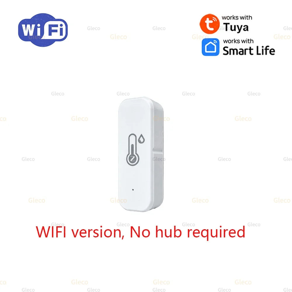 WiFi Zigbee Temperature Humidity Meter With Optional External Probe Thermometer Sensor Zigbee2mqtt TUYA For Fish Tank Freezer