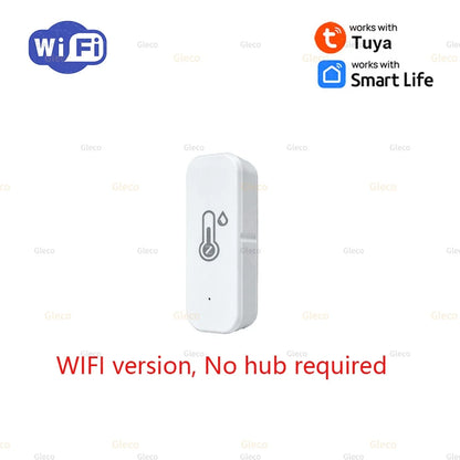 WiFi Zigbee Temperature Humidity Meter With Optional External Probe Thermometer Sensor Zigbee2mqtt TUYA For Fish Tank Freezer