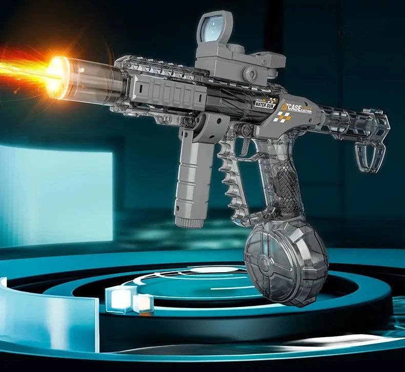 Electric Water Gun with LED Light Large-capacity Long-range Shooting Water Gun Summer Outdoor Game Toy Children's Adults' Gift