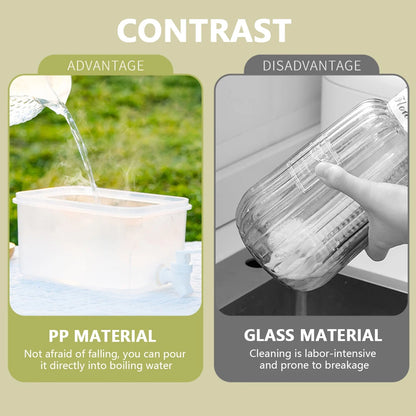 3.5/5/10L High Temperature Resistance Fridge Drink Dispenser with Spigot with Lid Refrigerator Water Bottle  Cold Kettle