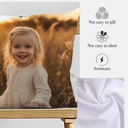 Custom Cushion Cover With Pictures Logo DIY Customized Throw Pillow Case Home Decorative Wedding Pets Baby Print Pillowcase