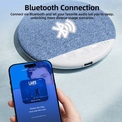 Niezwykle cienki głośnik podpoduszkowy Bluetooth z Bluetooth 5.4, głośnik podpoduszkowy Bluetooth z przewodnictwem kostnym na prezent do spania