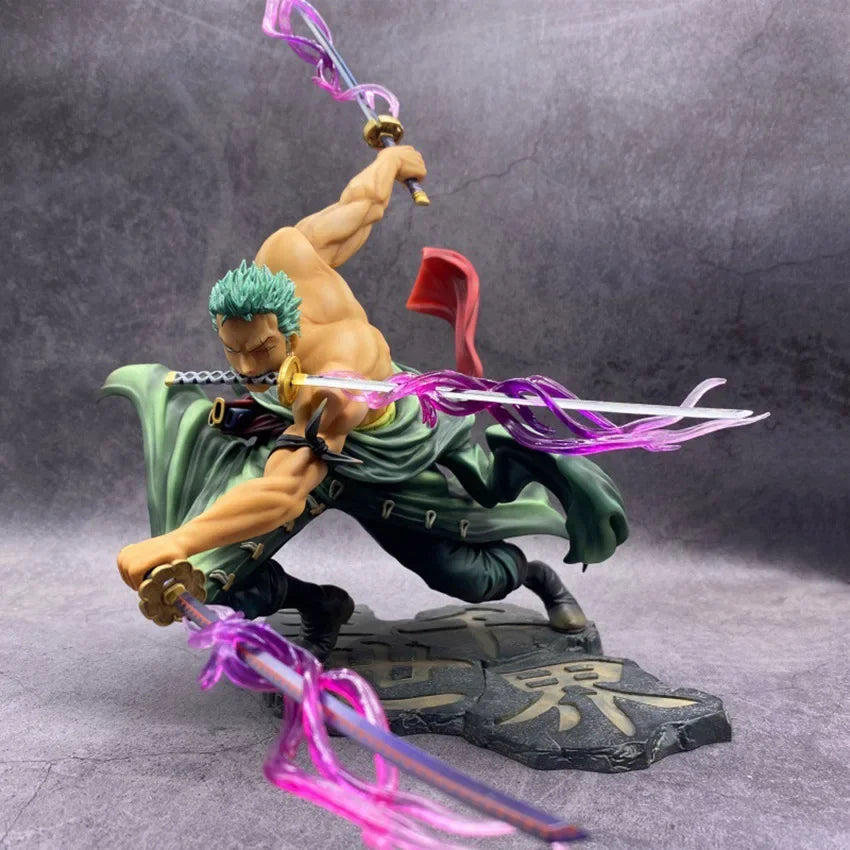 Anime Figure One Piece Luffy Roronoa Zoro Three-Blade Sa-Maximum Manga Statue PVC Action Collection Model Toys