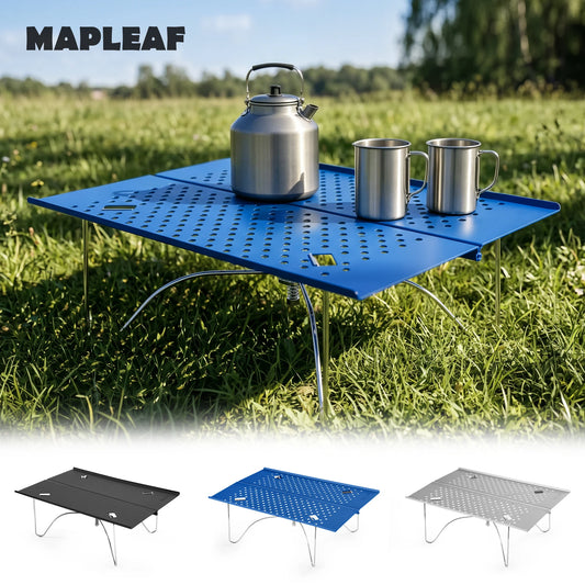 MAPLEAF Camping Mini Table Outdoor Portable Folding Picnic Table Hiking Desk Ultralight High Load 15kg Easy Clean Fishing Table